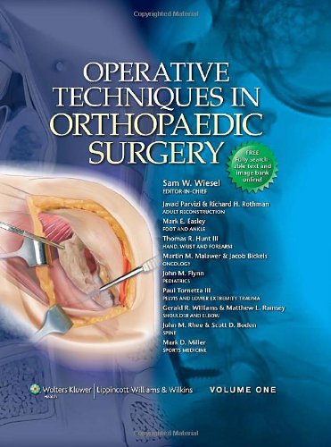 Coperta cărții "Operative Techniques in Orthopaedic Surgery (4 Volume Set)" de autor necunoscut