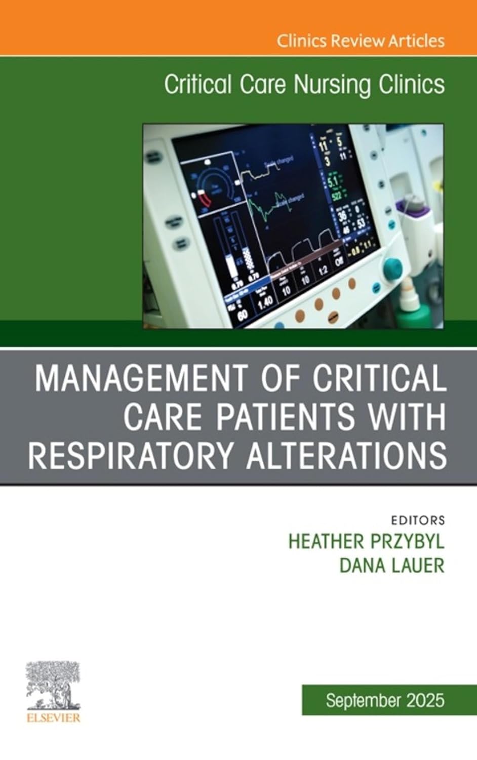 Coperta cărții "Management of Critical Care Patients with Respiratory Alterations, An Issue of Critical Care Nursing Clinics of North America, 1st Edition" de autor necunoscut