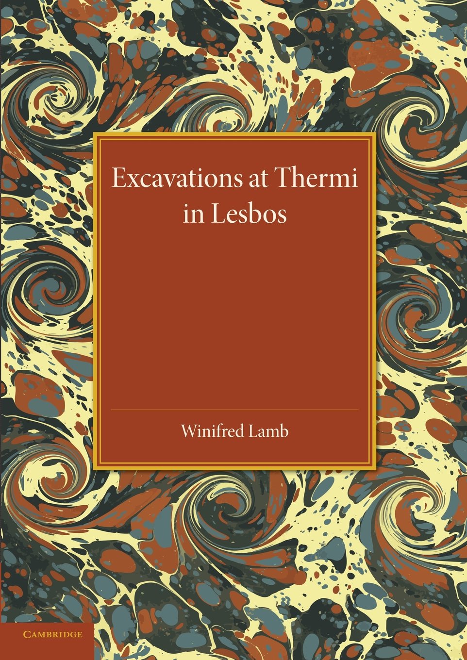 Coperta cărții "Excavations at Thermi in Lesbos" de autor necunoscut