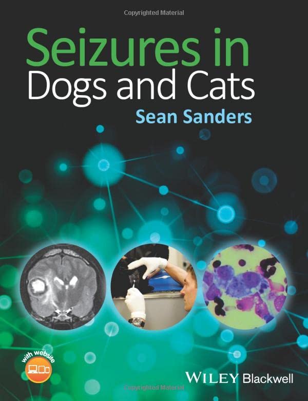 Coperta cărții "Seizures in Dogs and Cats" de autor necunoscut