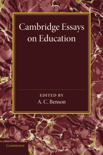 Coperta cărții "Cambridge Essays in Education" de autor necunoscut