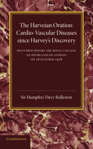 Coperta cărții "Cardio-Vascular Diseases since Harvey&amp;#146;s Discovery: The Harveian Oration, 1928" de autor necunoscut