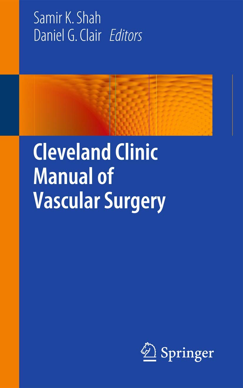 Coperta cărții "Cleveland Clinic Manual of Vascular Surgery" de autor necunoscut