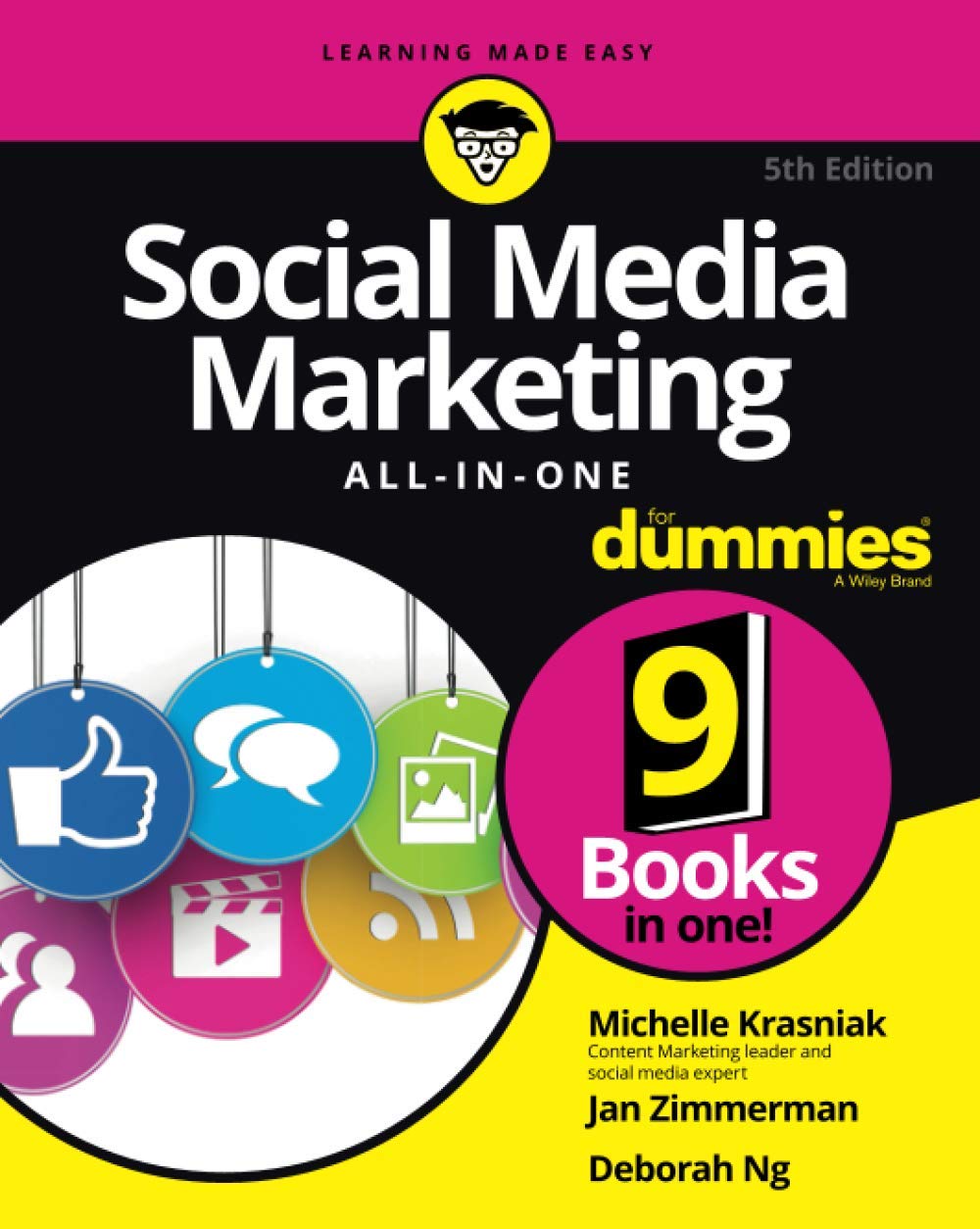 Coperta cărții "Social Media Marketing All-in-One For Dummies, 5th Edition" de autor necunoscut