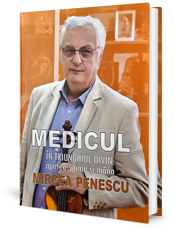 Coperta cărții "Medicul in triunghiul divin: mintea, inima si mana" de autor necunoscut