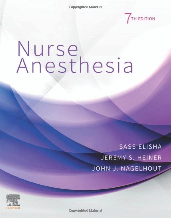 Coperta cărții "Nurse Anesthesia" de autor necunoscut