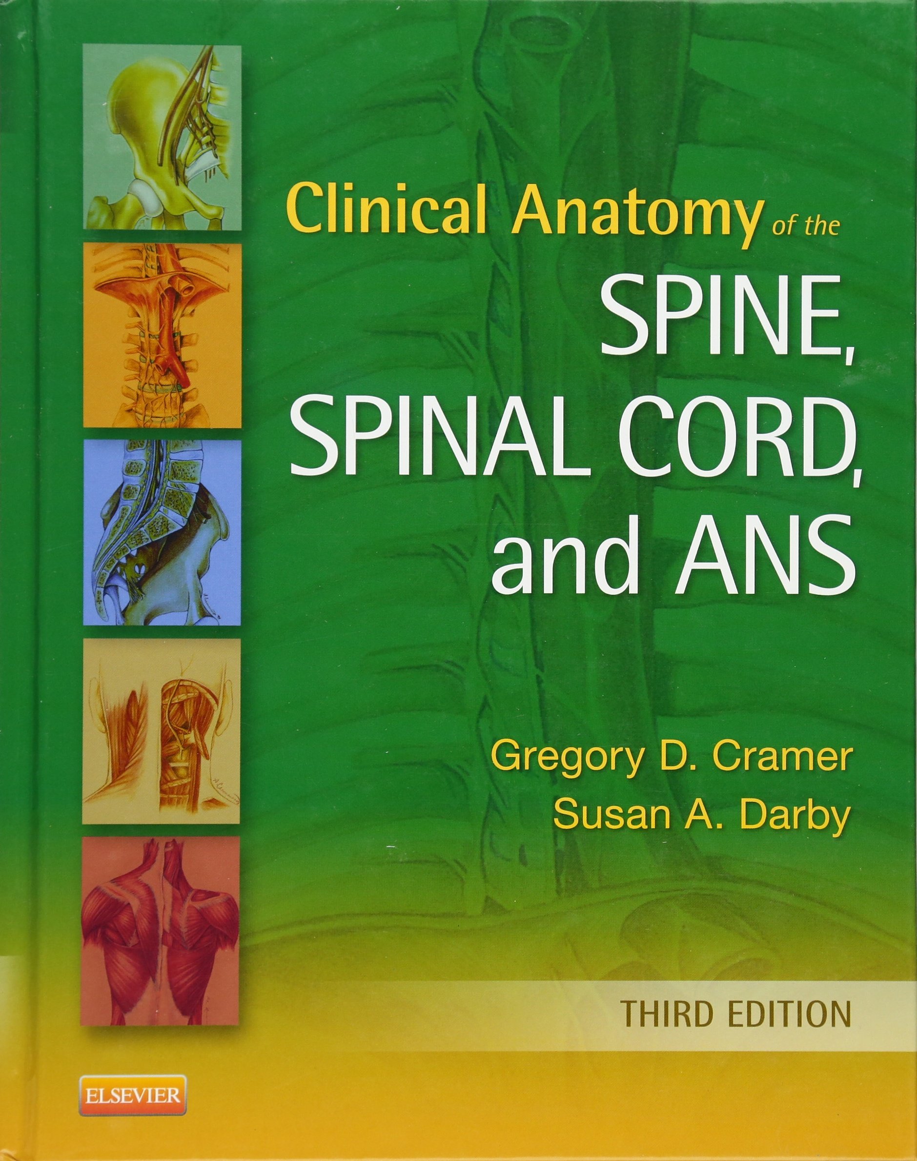 Coperta cărții "Clinical Anatomy of the Spine, Spinal Cord, and ANS, 3e" de autor necunoscut