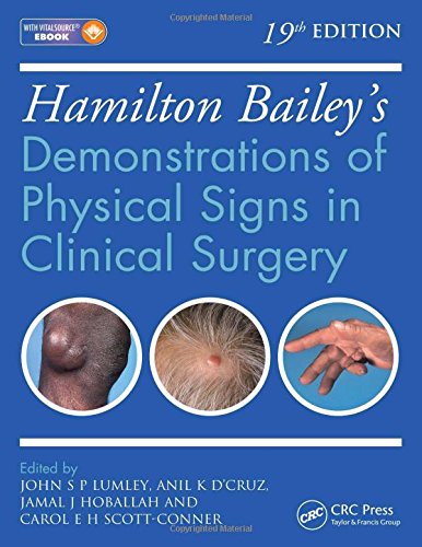 Coperta cărții "Hamilton Bailey s Physical Signs: Demonstrations of Physical Signs in Clinical Surgery, 19th Edition" de autor necunoscut