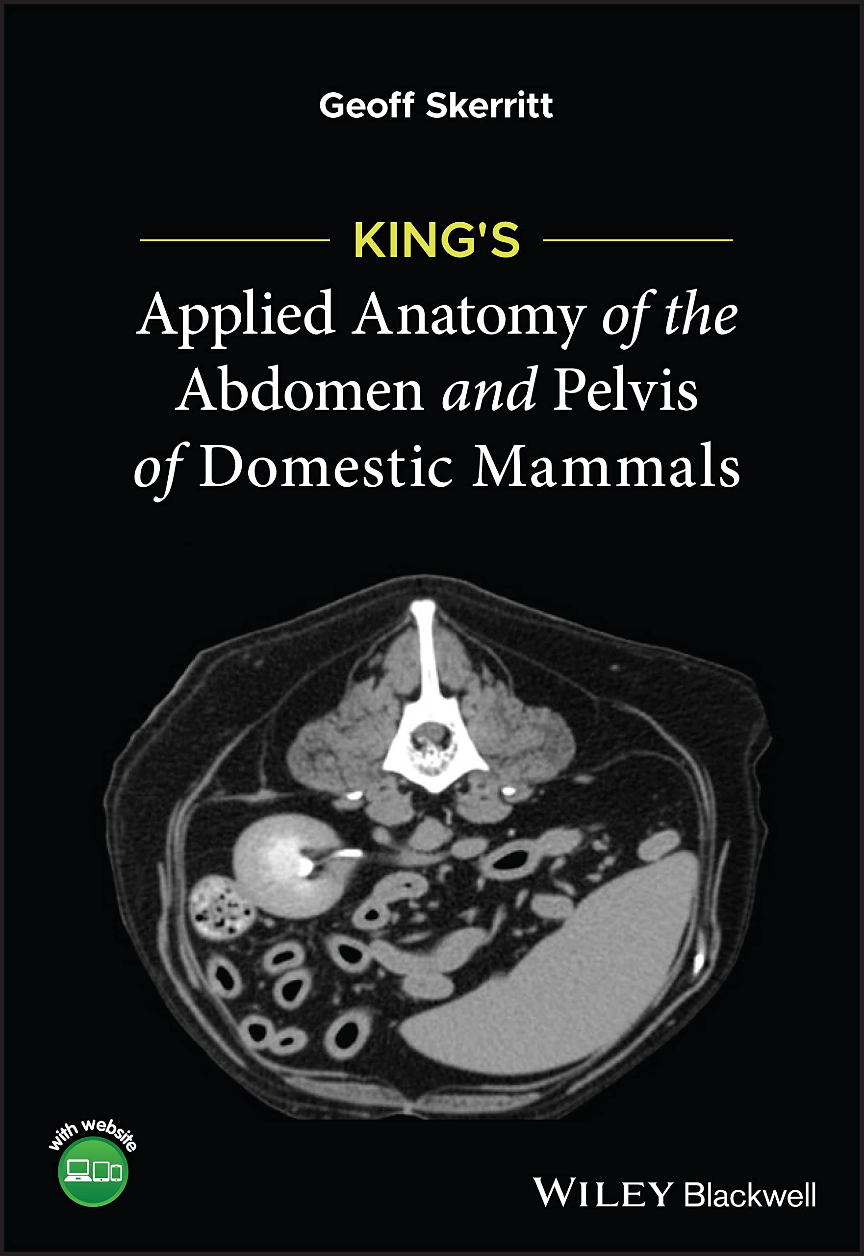 Coperta cărții "King&amp;#8242;s Applied Anatomy of the Abdomen and Pelvis of Domestic Mammals" de autor necunoscut