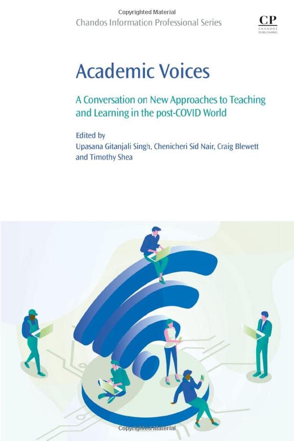 Coperta cărții "Academic Voices: A Conversation on New Approaches to Teaching and Learning in the post-COVID World" de autor necunoscut