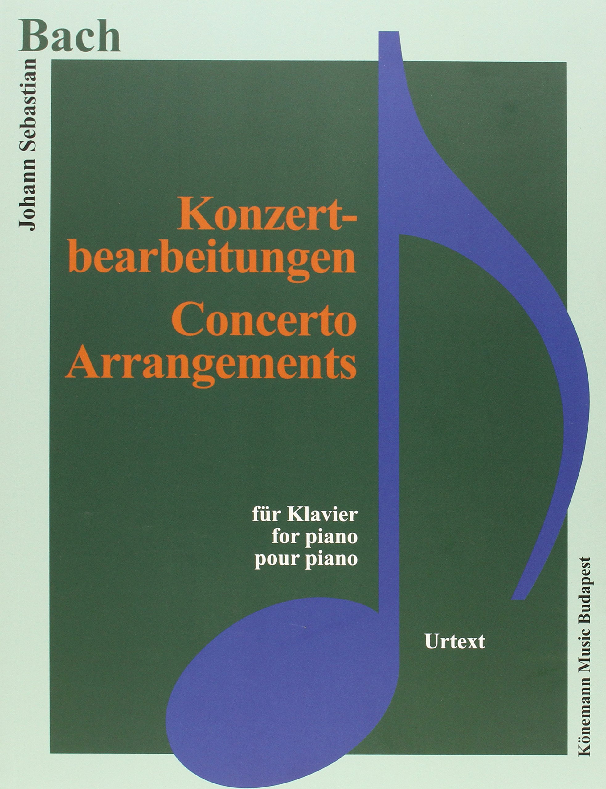 Coperta cărții "Bach, Konzertbearbeitungen" de autor necunoscut
