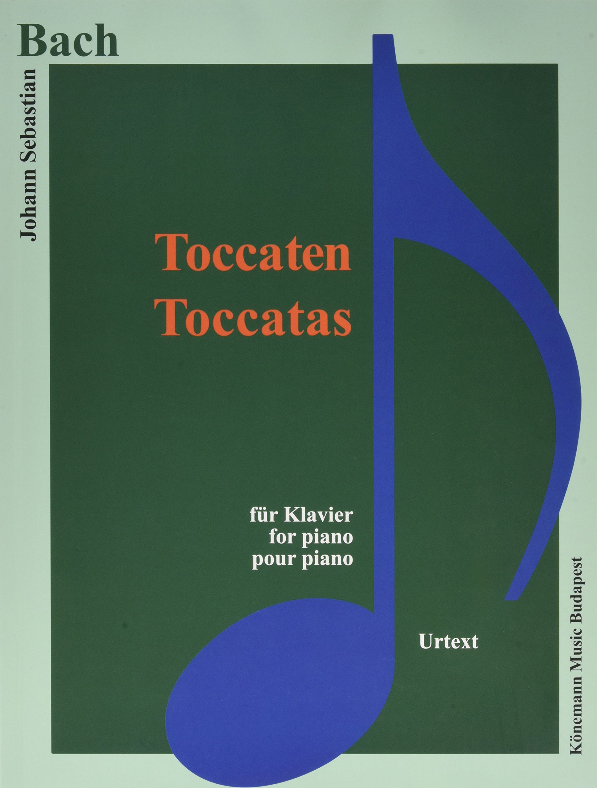 Coperta cărții "Bach, Toccaten" de autor necunoscut