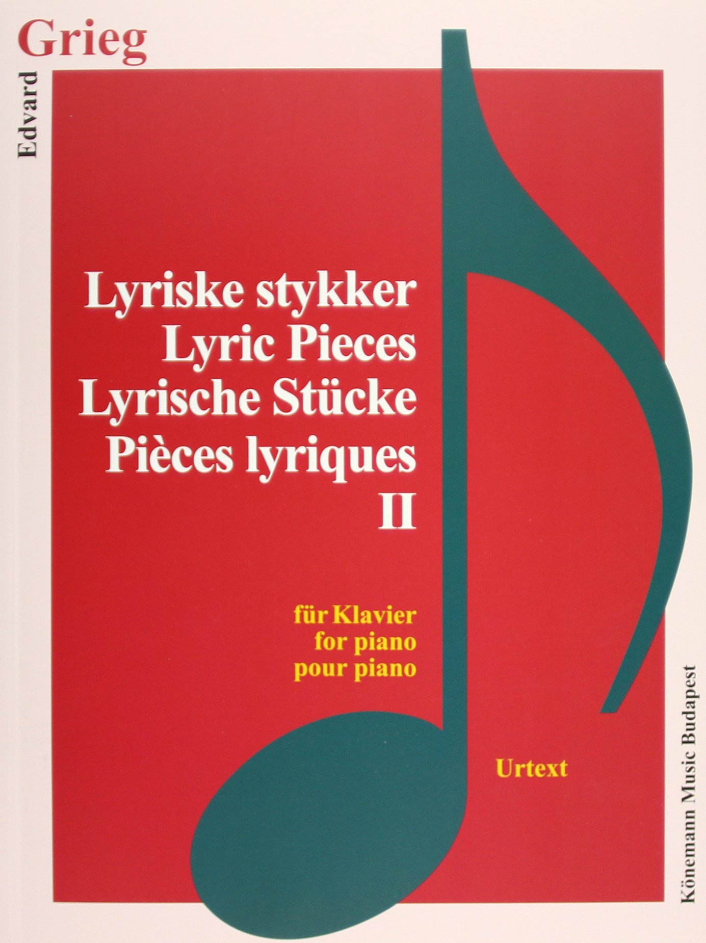 Coperta cărții "Grieg, Lyrische St&amp;#252;cke II" de autor necunoscut