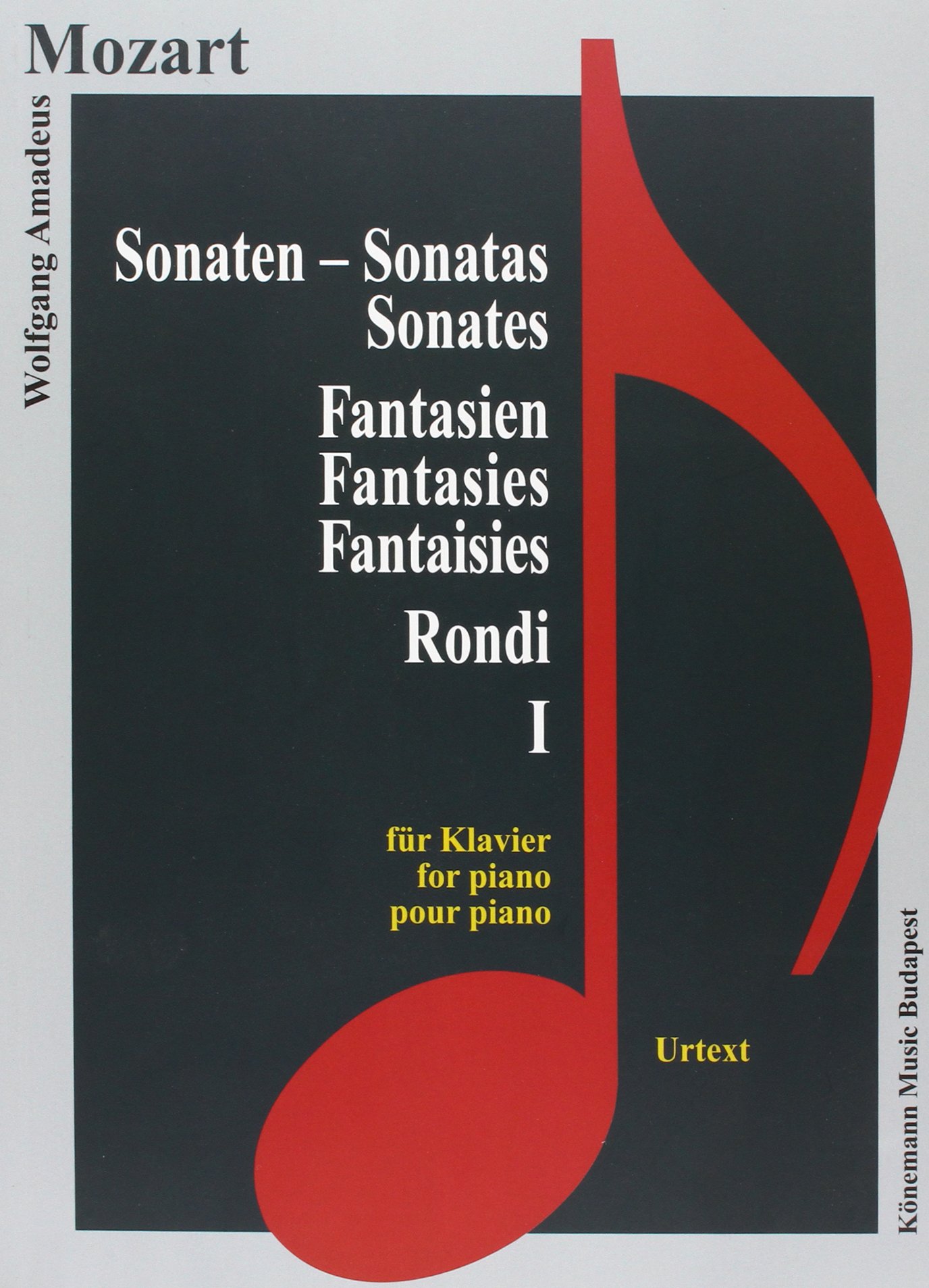 Coperta cărții "Mozart, Sonaten, Fantasien und Rondi I" de autor necunoscut