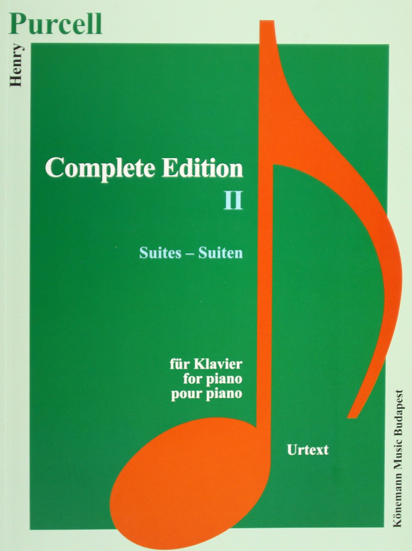 Coperta cărții "Purcell, Complete Edition II Suites" de autor necunoscut