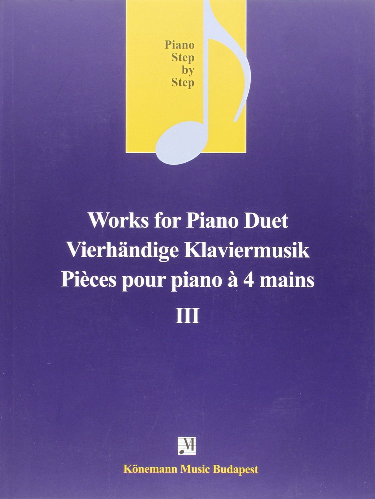 Coperta cărții "Vierh&amp;#228;ndige Klaviermusik III" de autor necunoscut