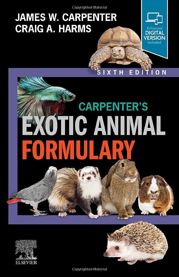 Coperta cărții "Carpenter&#039;s Exotic Animal Formulary" de autor necunoscut