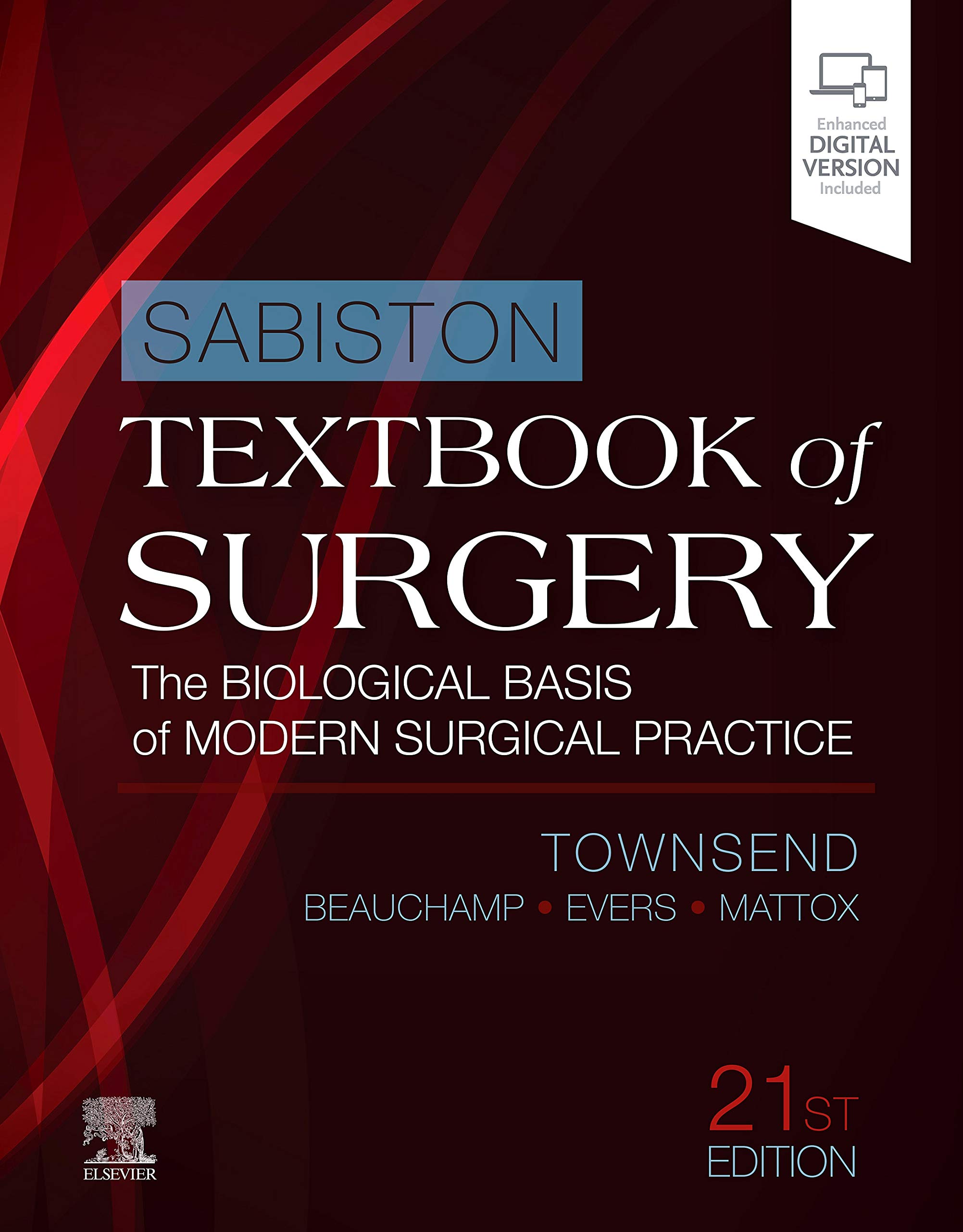 Coperta cărții "Sabiston Textbook of Surgery: The Biological Basis of Modern Surgical Practice" de autor necunoscut