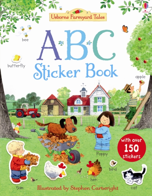 Coperta cărții "Farmyard Tales ABC Sticker Book" de autor necunoscut