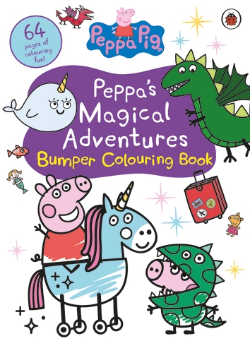 Coperta cărții "Peppa&#039;s Magical Adventures Bumper Colouring Book" de autor necunoscut