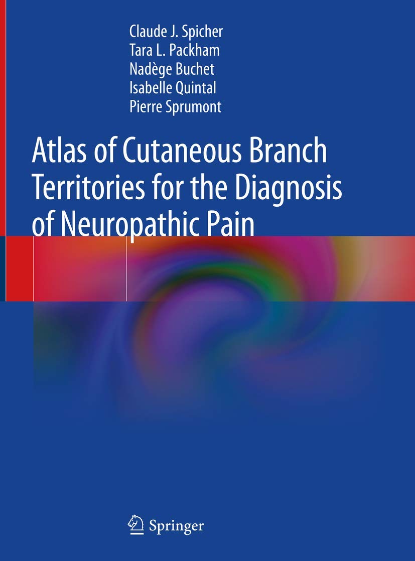 Coperta cărții "Atlas of Cutaneous Branch Territories for the Diagnosis of Neuropathic Pain" de autor necunoscut