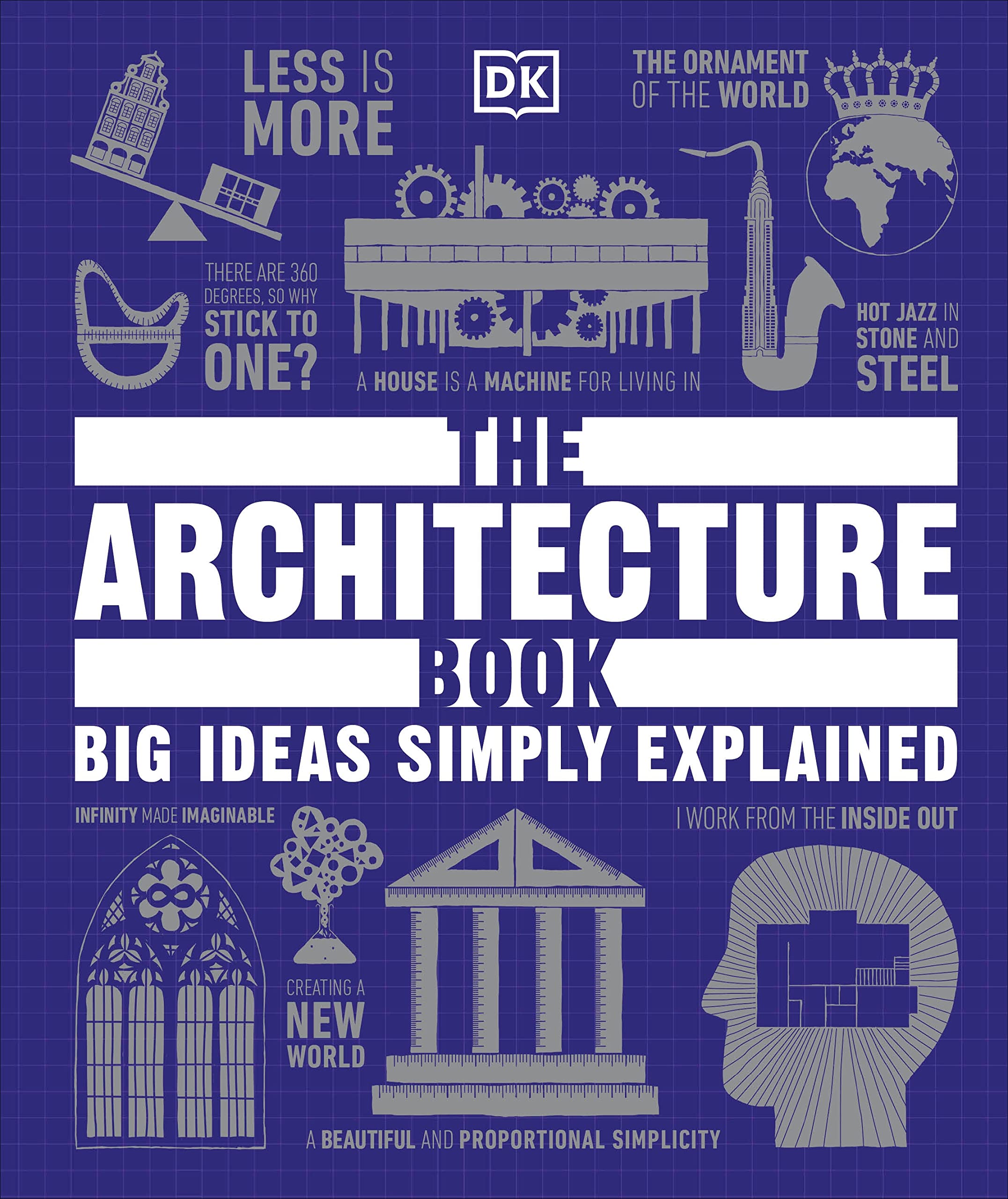 Coperta cărții "The Architecture Book: Big Ideas Simply Explained" de autor necunoscut