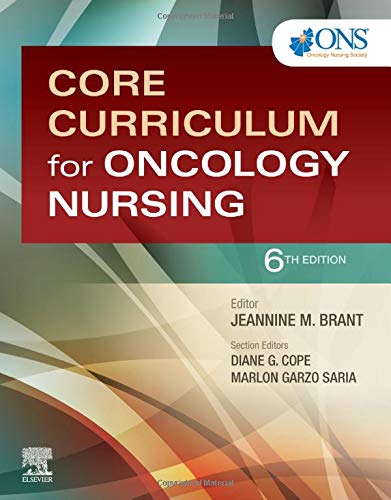 Coperta cărții "Core Curriculum for Oncology Nursing, 6th Edition" de autor necunoscut