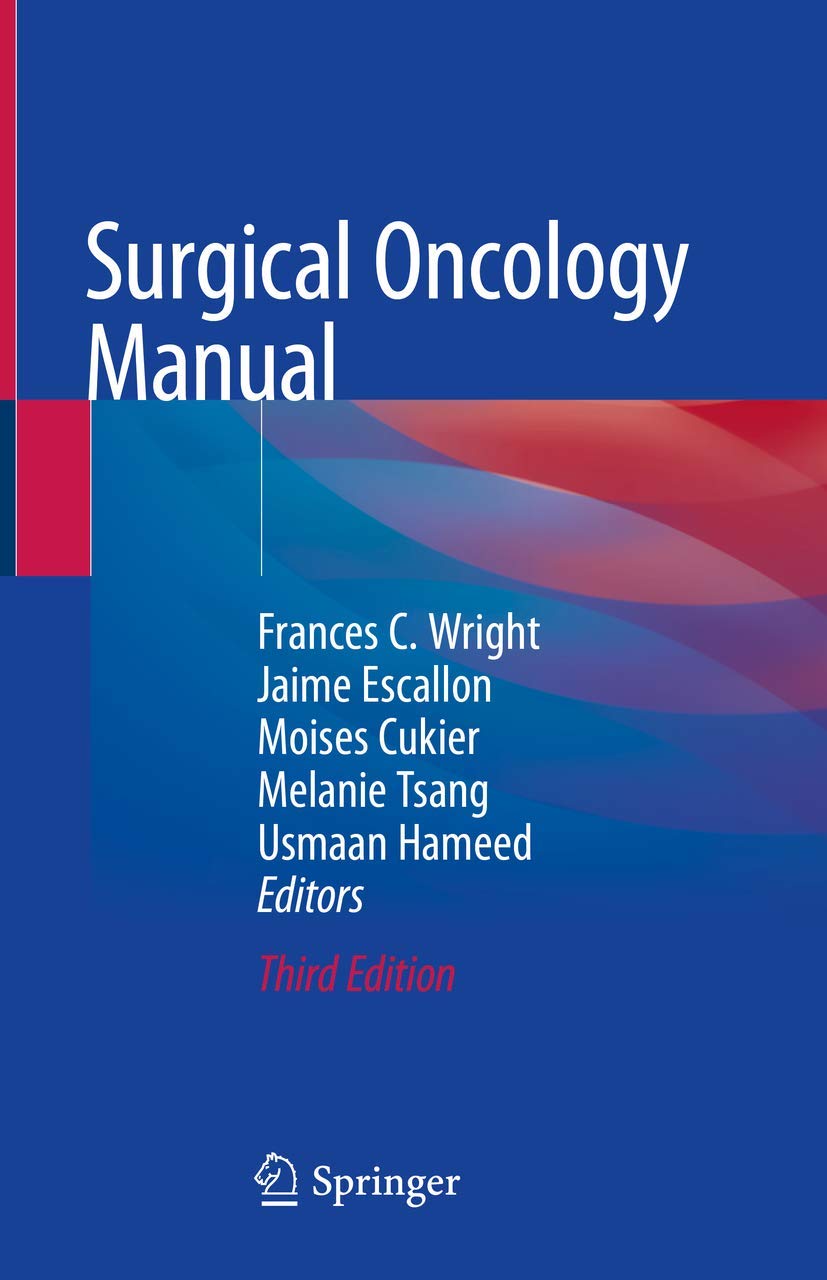 Coperta cărții "Surgical Oncology Manual" de autor necunoscut