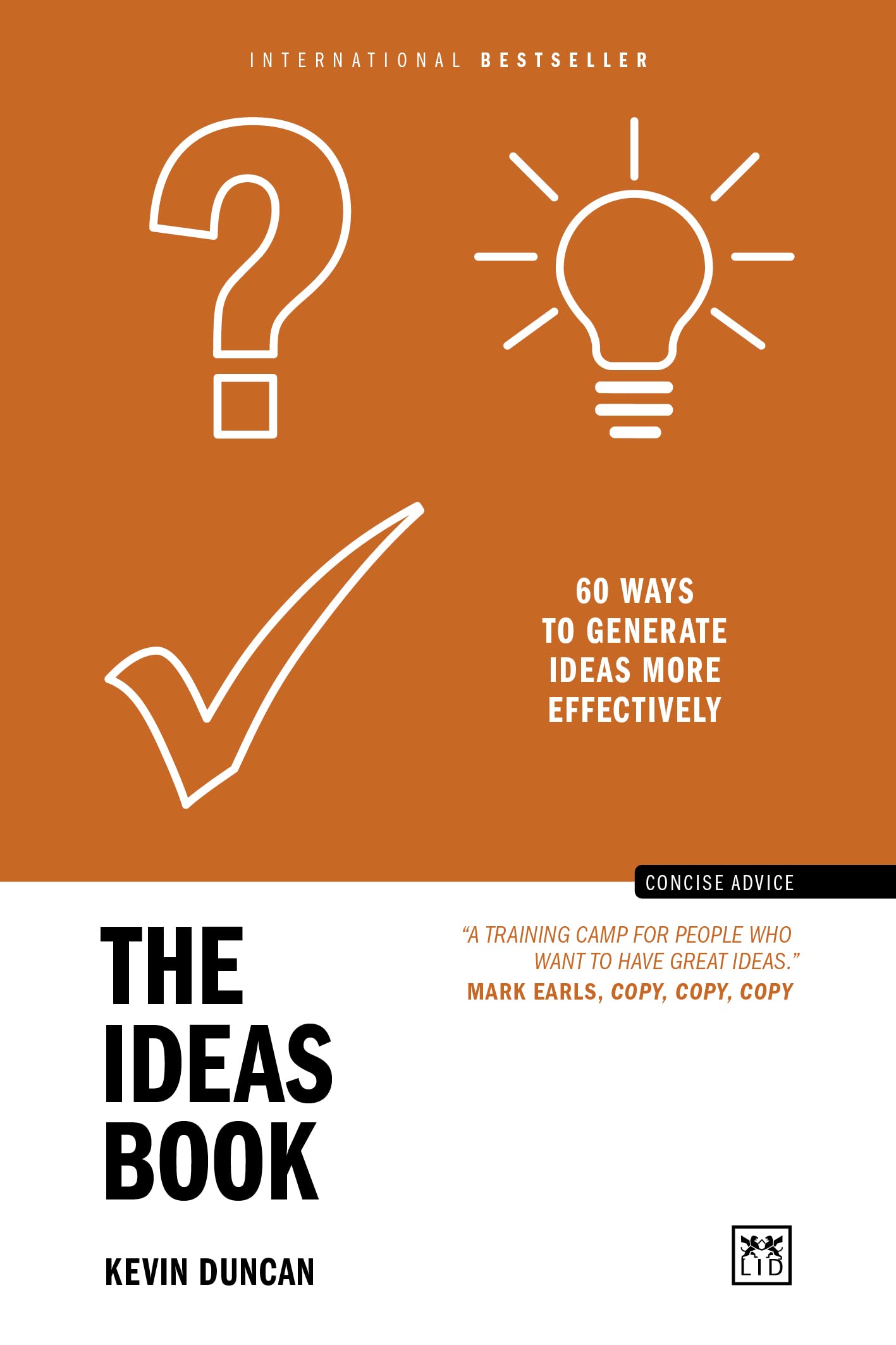 Coperta cărții "The Ideas Book: 60 ways to generate ideas more effectively" de autor necunoscut