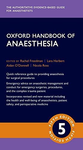 Coperta cărții "Oxford Handbook of Anaesthesia" de autor necunoscut