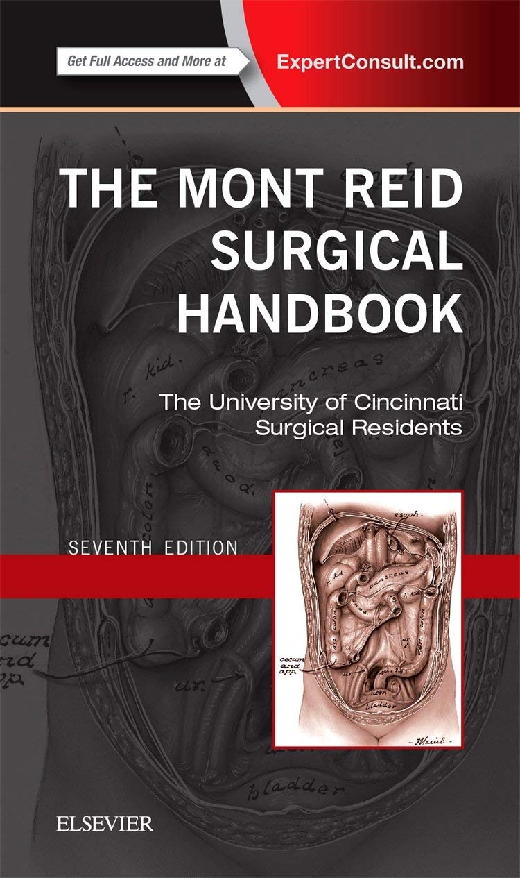 Coperta cărții "The Mont Reid Surgical Handbook: Mobile Medicine Series, 7e" de autor necunoscut