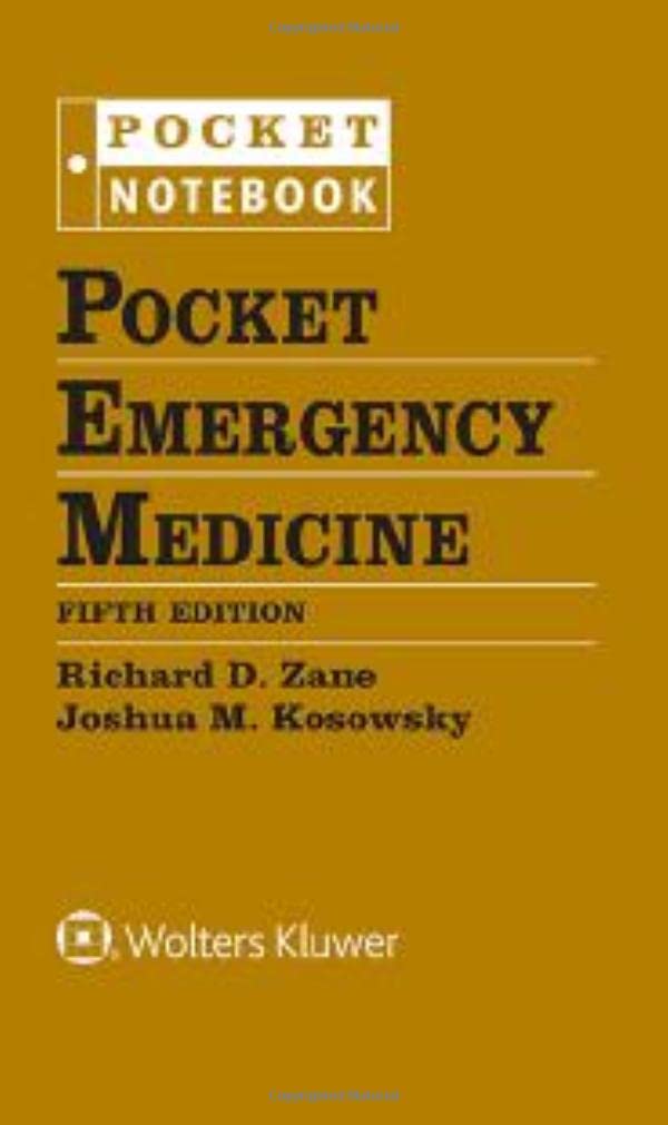 Coperta cărții "Pocket Emergency Medicine" de autor necunoscut