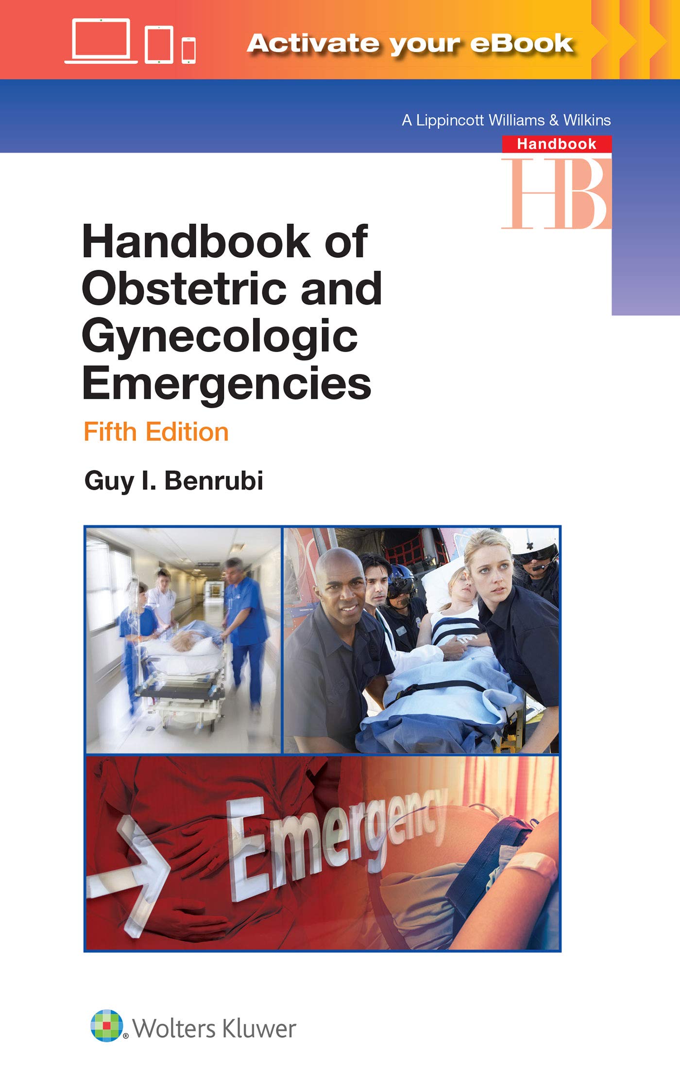 Coperta cărții "Handbook of Obstetric and Gynecologic Emergencies" de autor necunoscut