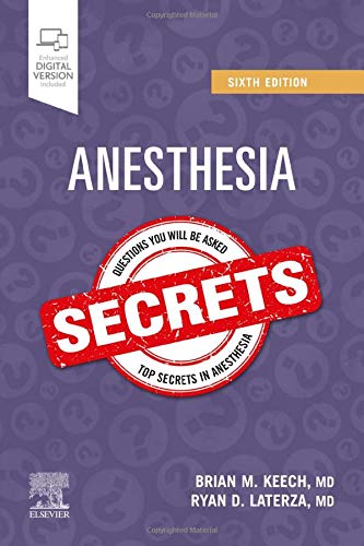 Coperta cărții "Anesthesia Secrets" de autor necunoscut