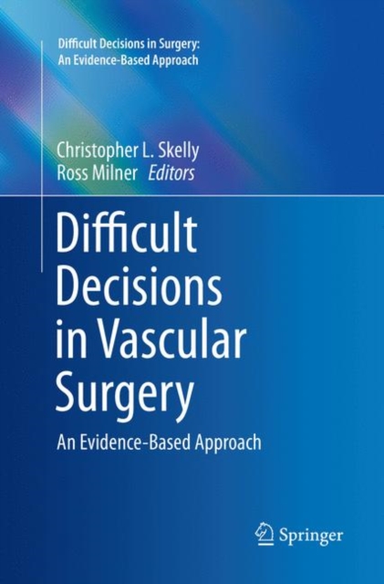 Coperta cărții "Difficult Decisions in Vascular Surgery: An Evidence-Based Approach" de autor necunoscut