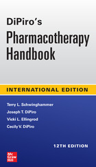 Coperta cărții "DiPiro&amp;#146;s Pharmacotherapy Handbook" de autor necunoscut
