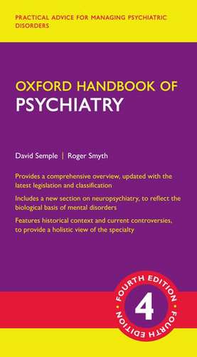 Coperta cărții "Oxford Handbook of Psychiatry" de autor necunoscut