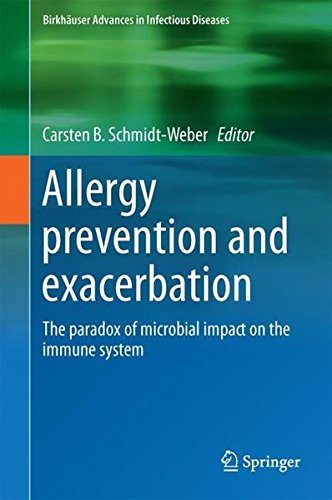 Coperta cărții "Allergy Prevention and Exacerbation: The Paradox of Microbial Impact on the Immune System (Birkh&amp;#195;&amp;#131;&amp;#194;&amp;#164;user Advances in Infectious Diseases)" de autor necunoscut