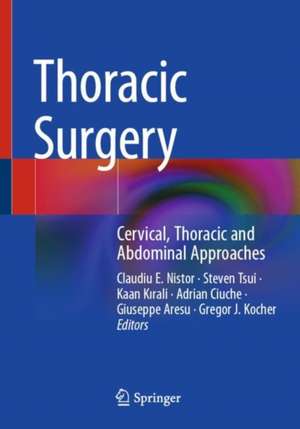 Coperta cărții "Thoracic Surgery: Cervical, Thoracic and Abdominal Approaches" de autor necunoscut