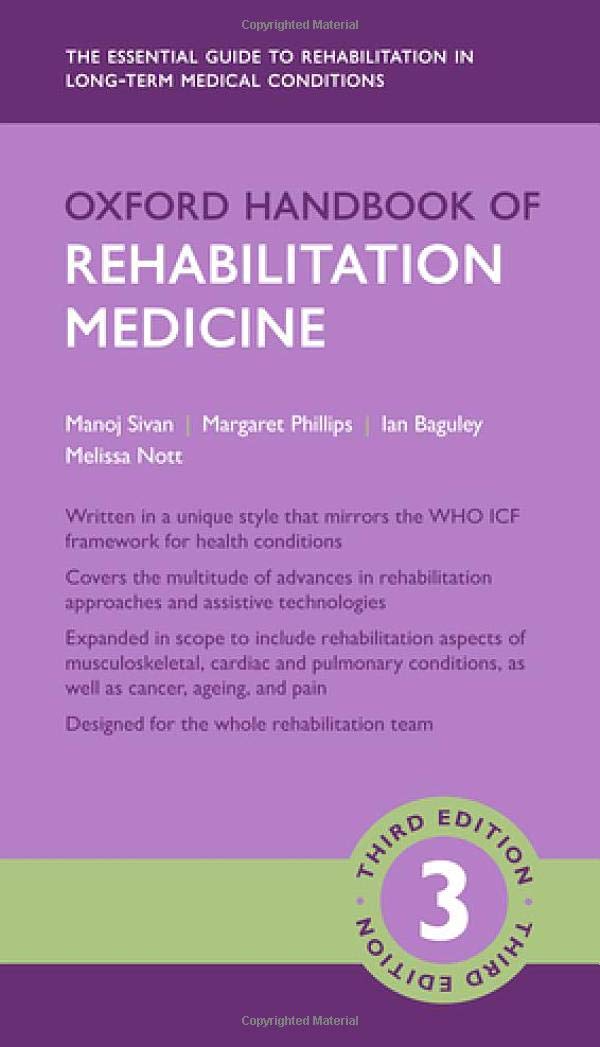 Coperta cărții "Oxford Handbook of Rehabilitation Medicine" de autor necunoscut