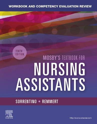 Coperta cărții "Workbook and Competency Evaluation Review for Mosby&#039;s Textbook for Nursing Assistants" de autor necunoscut