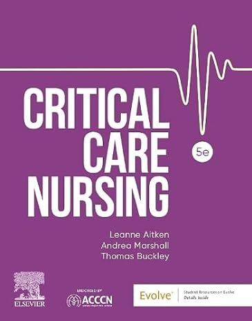 Coperta cărții "Critical Care Nursing, 5th Edition" de autor necunoscut