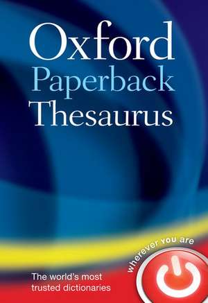 Coperta cărții "Oxford Paperback Thesaurus" de autor necunoscut
