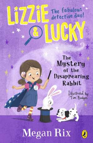 Coperta cărții "Lizzie and Lucky: The Mystery of the Disappearing Rabbit" de autor necunoscut