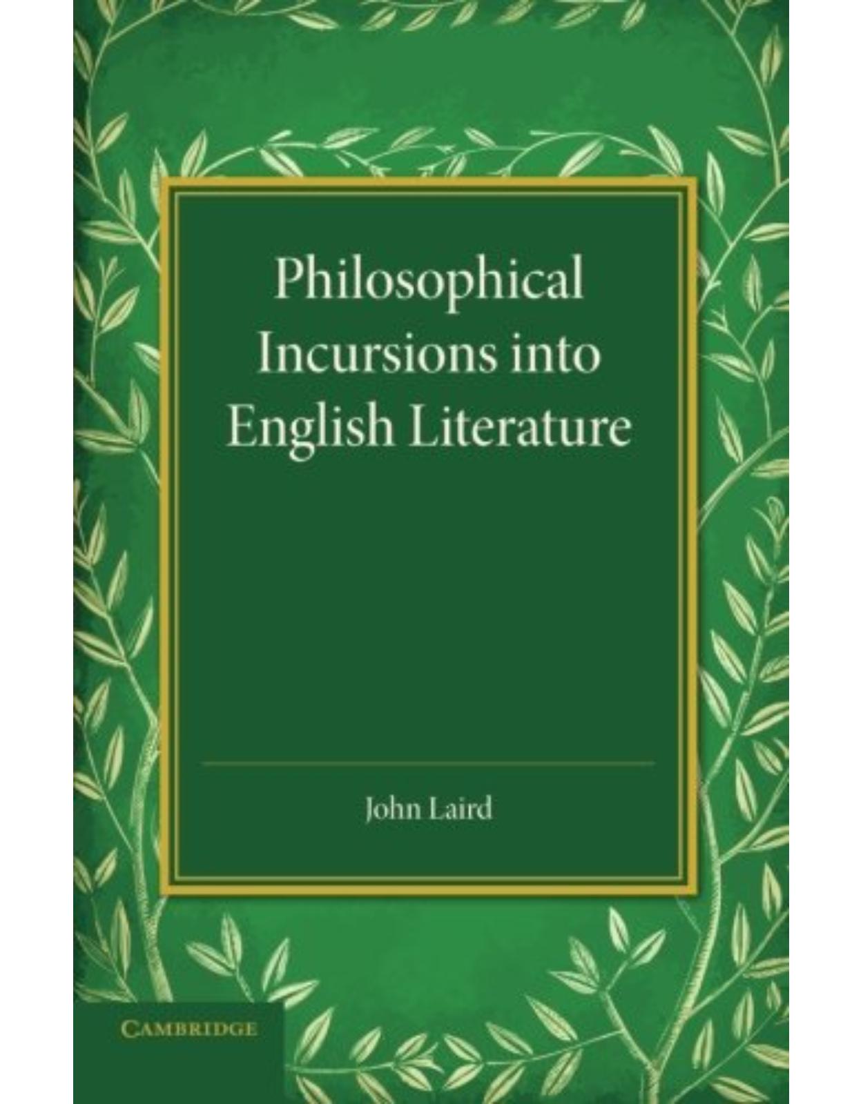 Philosophical Incursions into English Literature