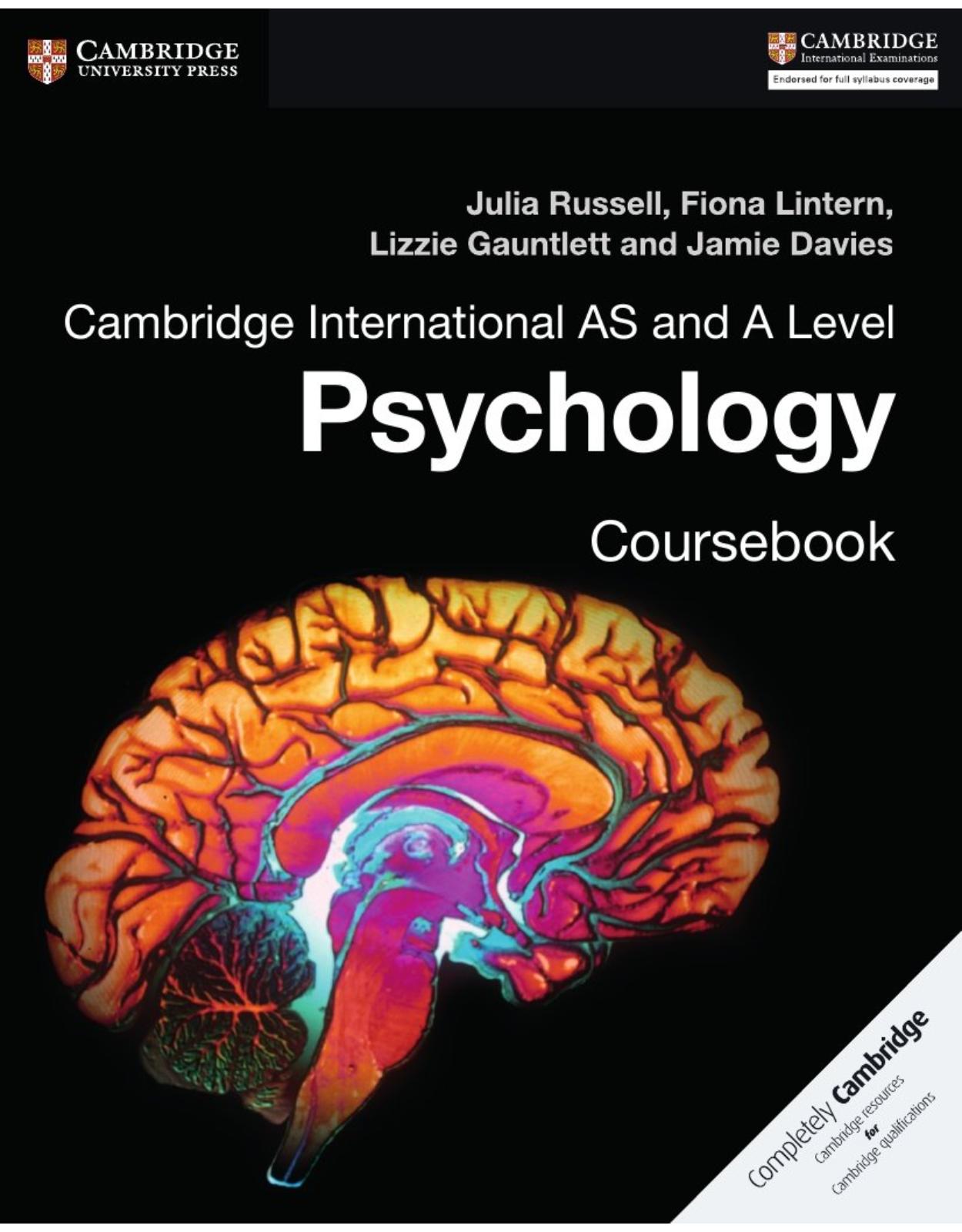 Cambridge International AS and A Level Psychology Coursebook