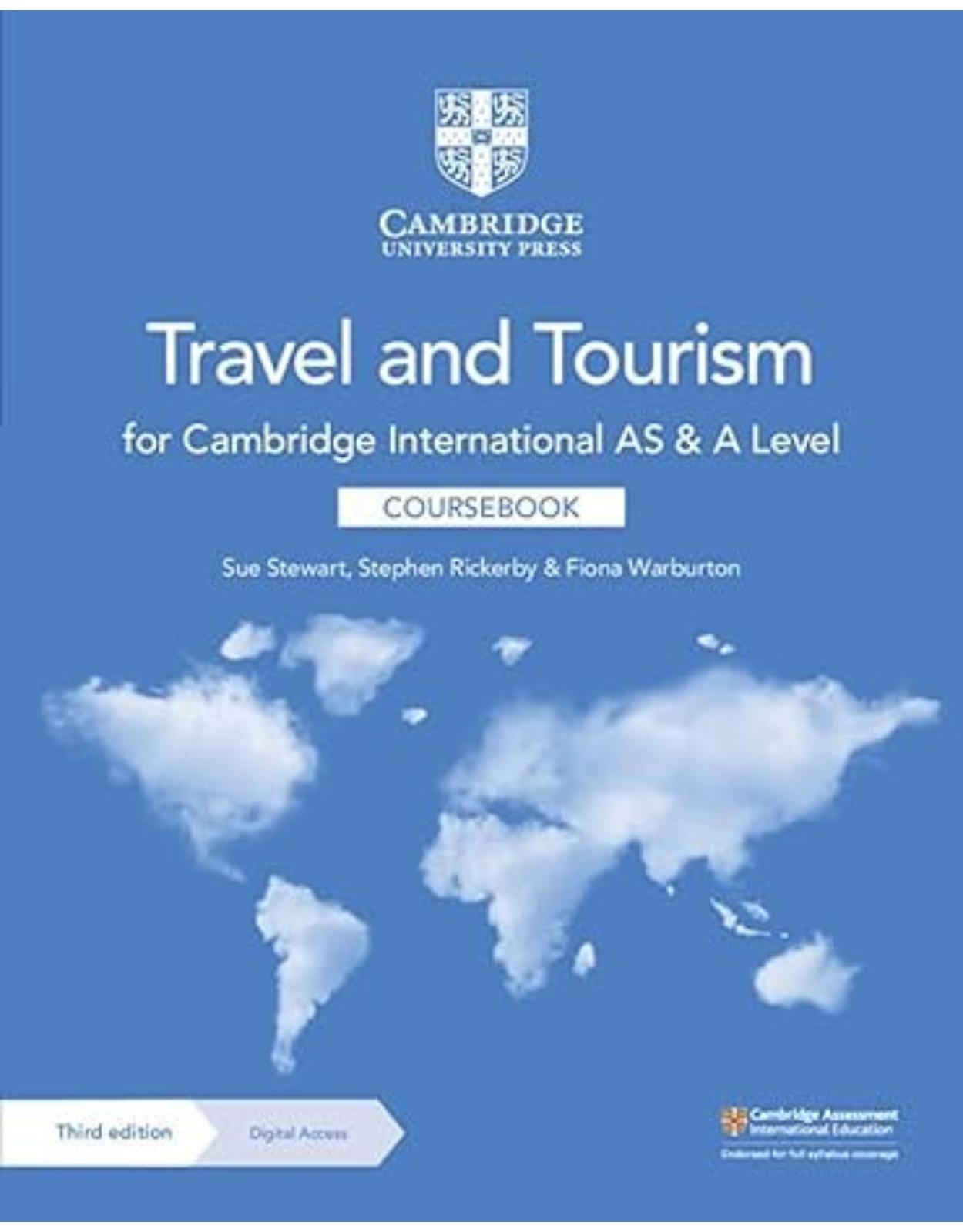 Cambridge International As And A Level Travel And Tourism Coursebook With Digital Access (2 Years)