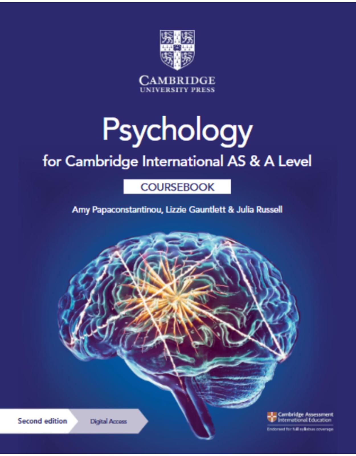 Cambridge International AS & A Level Psychology Coursebook with Digital Access (2 Years)