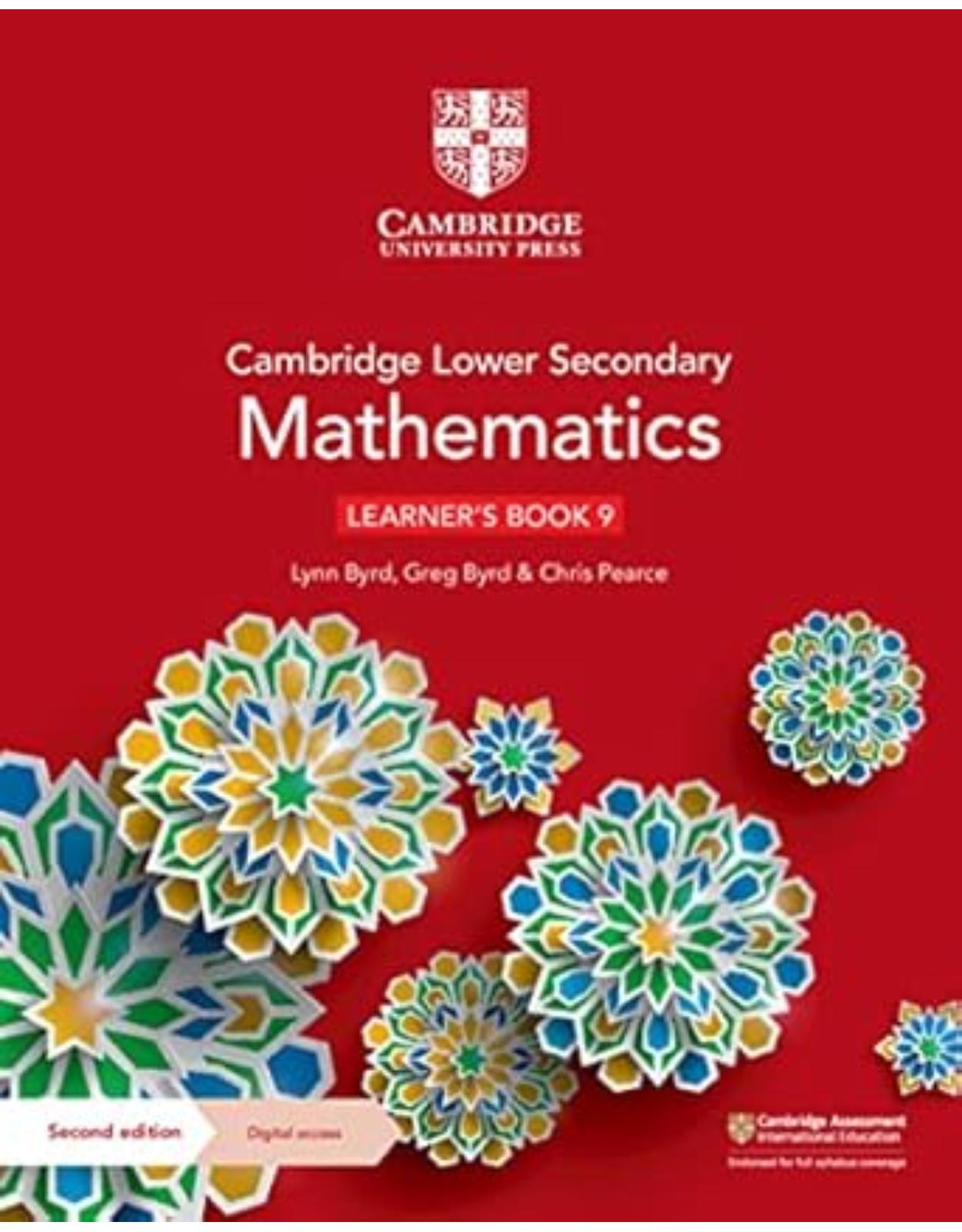 Cambridge Lower Secondary Mathematics Learner’s Book 9 with Digital Access (1 Year) (Cambridge Lower Secondary Maths)