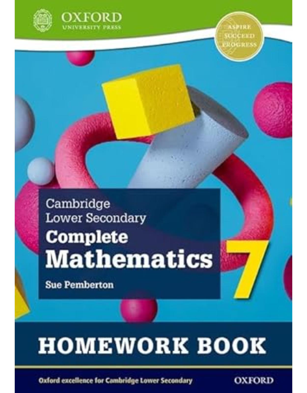 Cambridge Lower Secondary Complete Mathematics 7: Homework Book